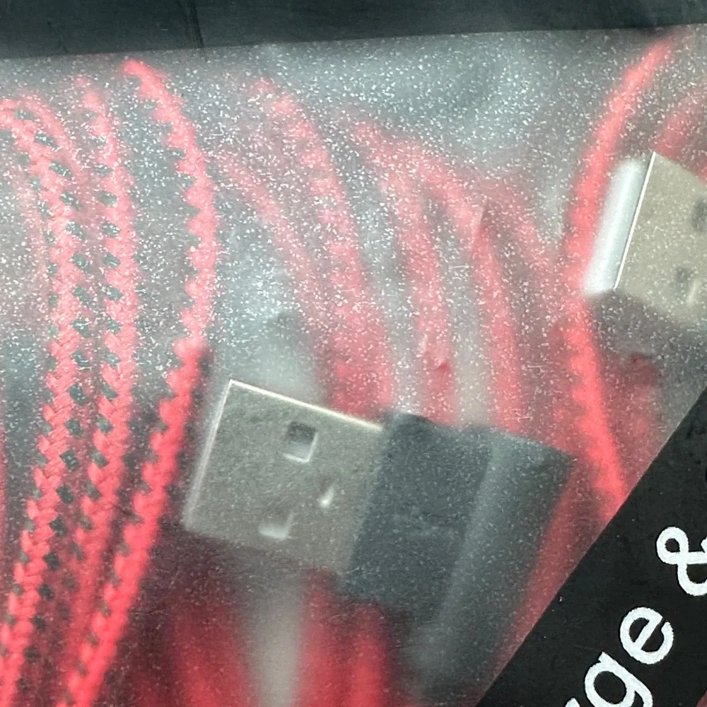 USB Red Mobile Phone Charge & Sync Cable